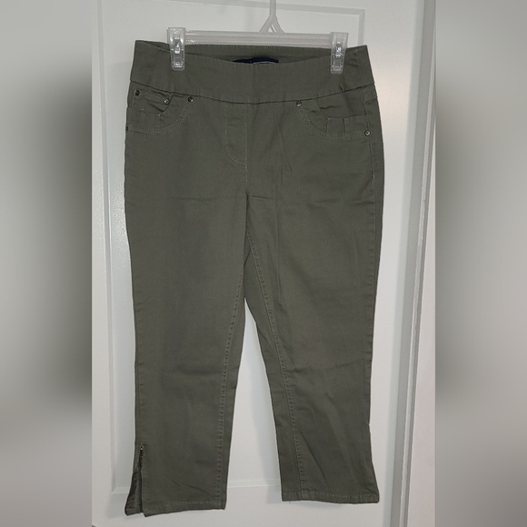 3/$20  REITMANS COMFORT CAPRIS  Green Size 11 - Picture 1 of 3